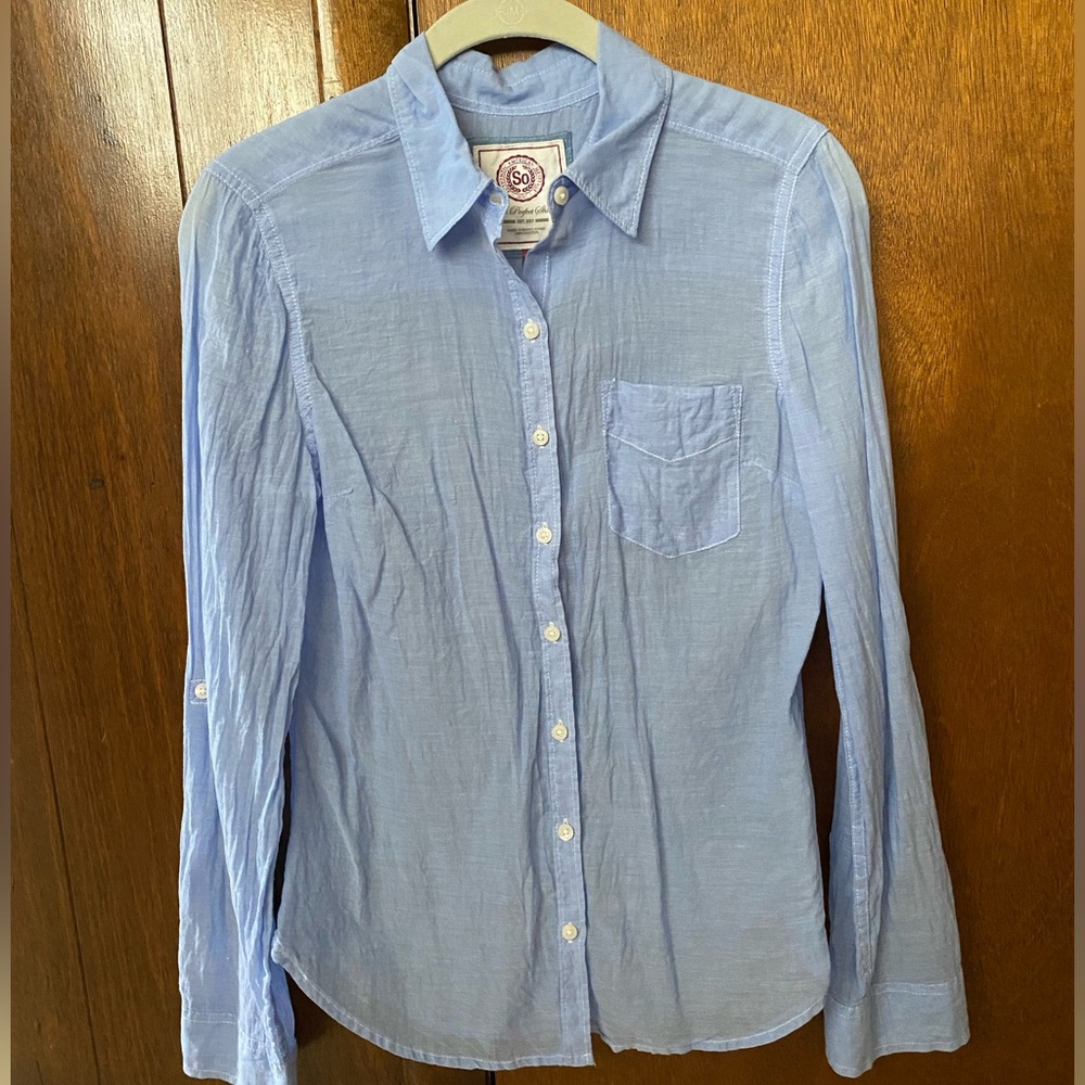 Lightweight Button Down Long Sleeve